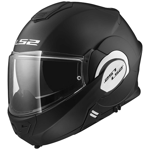 CASCO ABATIBLE LS2 VALIANT 180 DEGREES SOLID S NGO/MATE FF399
